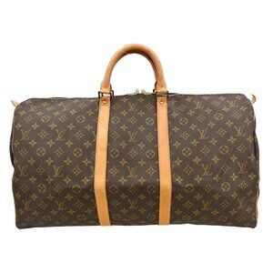 LOUIS VUITTON KEEPALL 55 TRAVEL HANDBAG MONOGRAM M41424 MI0932 YQ01192